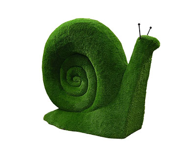 Топиари улитка садовая, h=200см - газон Deluxe