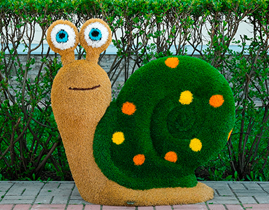 Топиари улитка Скитлс - газон Eco