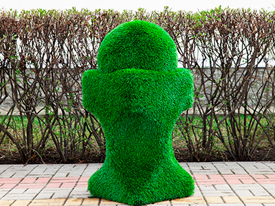 Топиари ваза с шаром - газон Eco Green