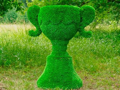 Топиари вазон Клео - газон Premium