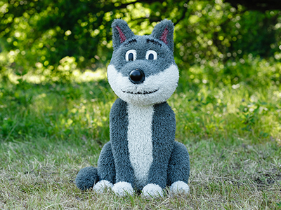 Топиари волк Малыш - газон Eco