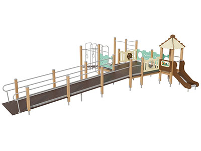 Уличный комплекс для детей с ОВ Морской порт