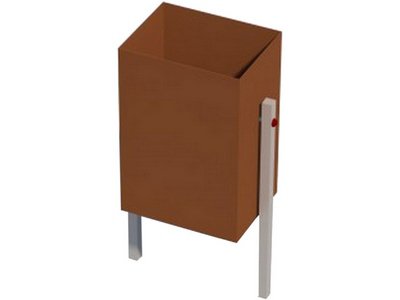 Урна металлическая коричневая ДХО 01110 (Распродажа)