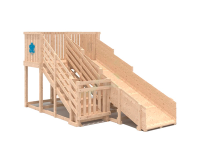 Зимняя горка Snow Fox (скат 4 м), без окраски