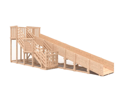 Зимняя горка Snow Fox (скат 8 м), без окраски