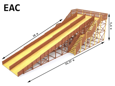 Зимняя горка TORUDA Север-12/1 (скат 18 метров)