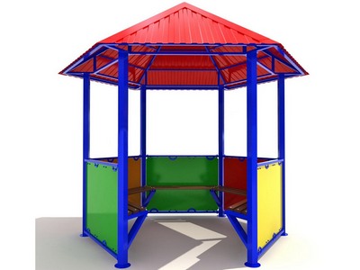 Беседка 3000 Профлист