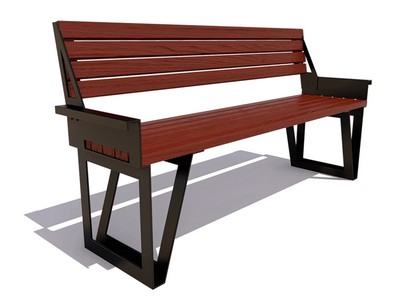 Парковая скамейка Ижевск, Лиственница