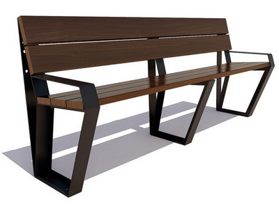 Парковая скамейка Оренбург, Лиственница