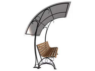 Парковая скамейка с навесом Уют