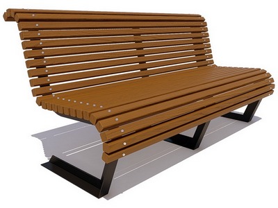 Парковая скамейка Уфа, Лиственница