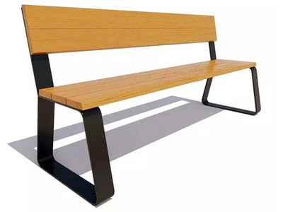 Скамейка Кемерово без подлокотников, Сосна