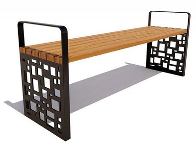 Скамейка садовая Барселона без спинки, сосна