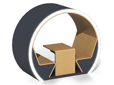 Скамья парковая Футуристический причал