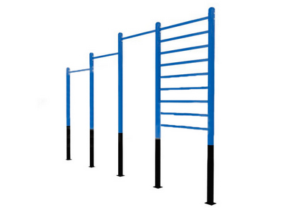 Шведская стенка и три турника