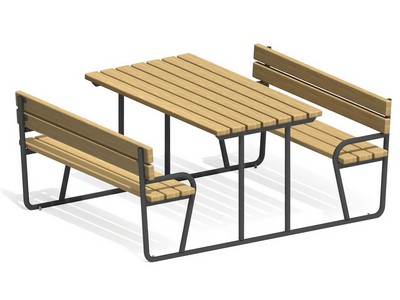 Стол со скамьями Лесной Уют 1