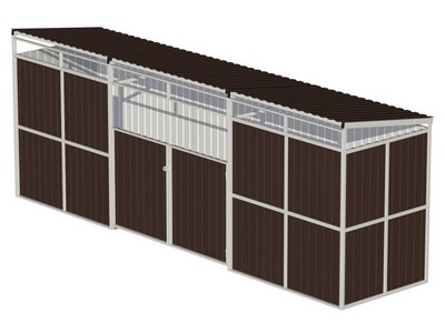 Навес для мусорных баков Мусороград 3