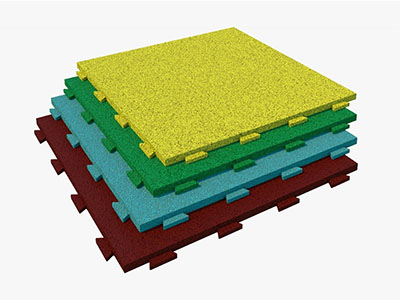 Резиновая плитка TORUDA 1000х1000мм (со скрытым крепежным замком)