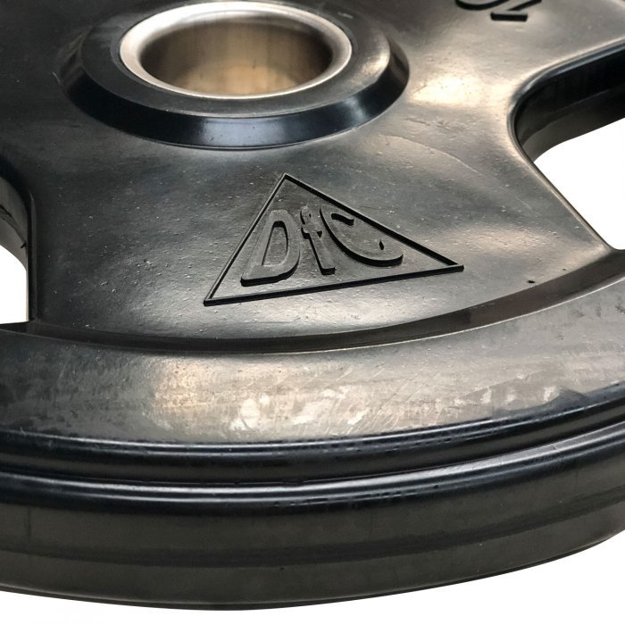 Диск обрезиненный чёрный, с хватом, 51мм (разный вес) - вид 3