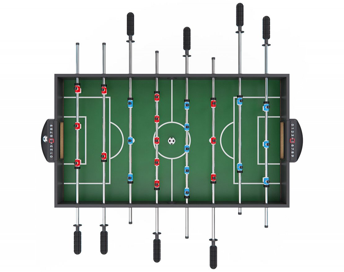 Игровой стол - футбол Athletic 49 124 x 60 см / складной - вид 5