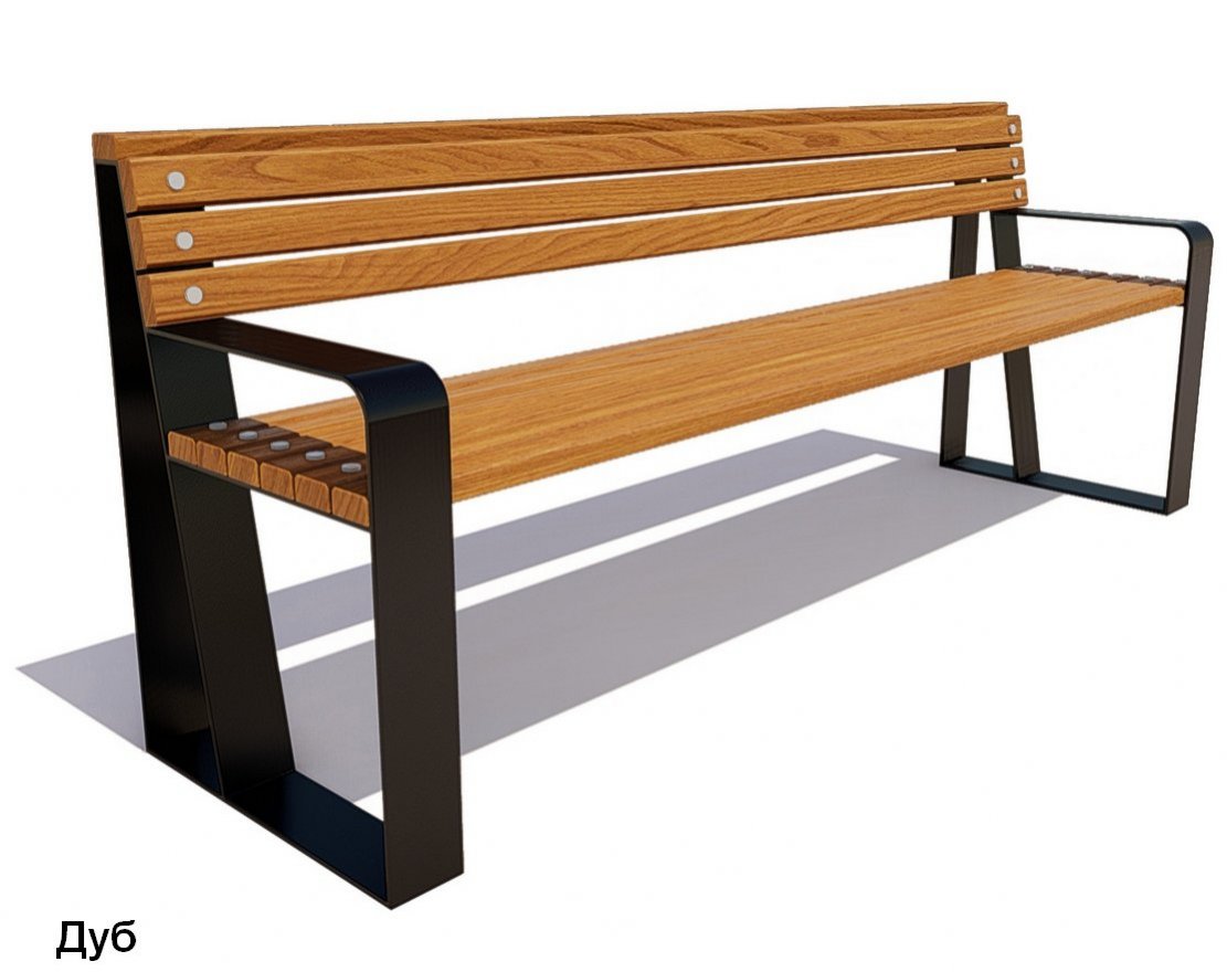 Скамейка уличная Отдых, Сосна - вид 4