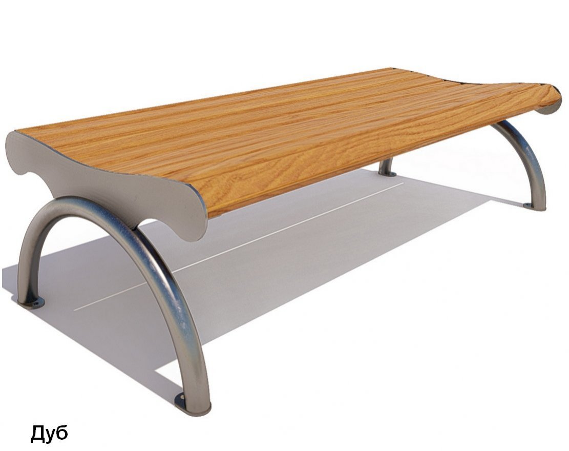 Банкетка парковая Берлин, Сосна - вид 4