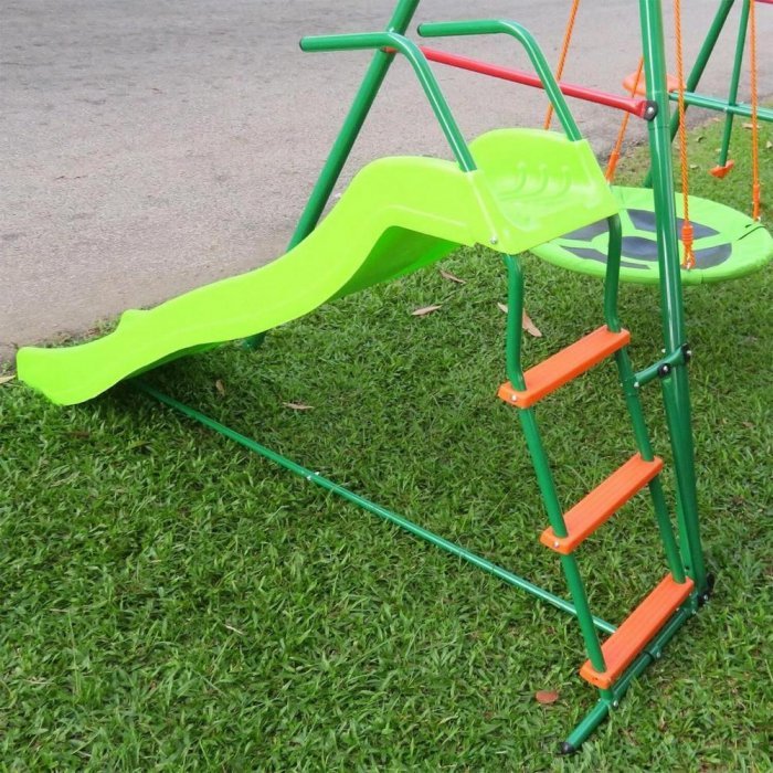 Детский комплекс с горкой и батутом MTS-01 - вид 5