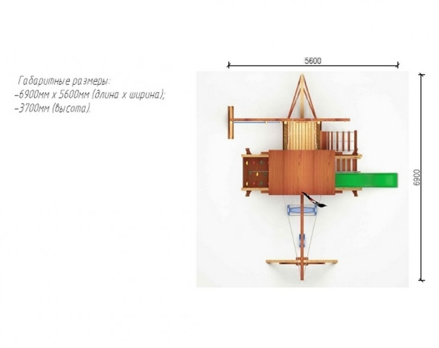 Детская игровая площадка Галиот 5 - вид 2