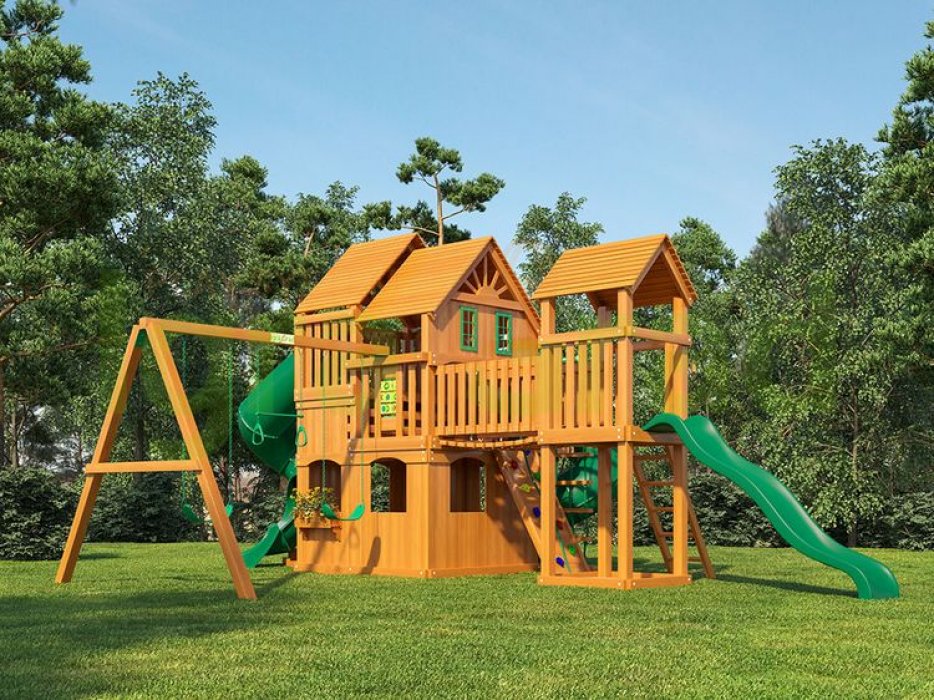 Деревянная детская площадка Великан 3 Макси - вид 2