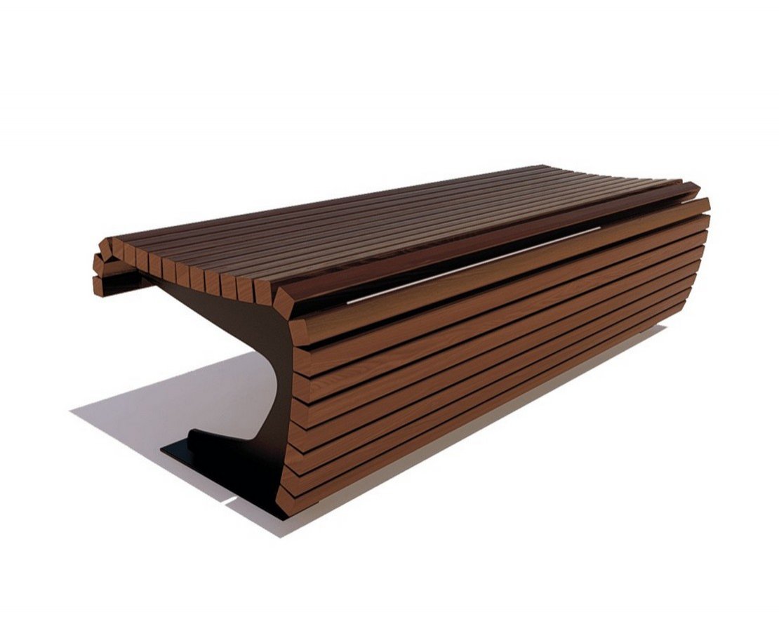 Банкетка Сквер, Сосна - вид 5