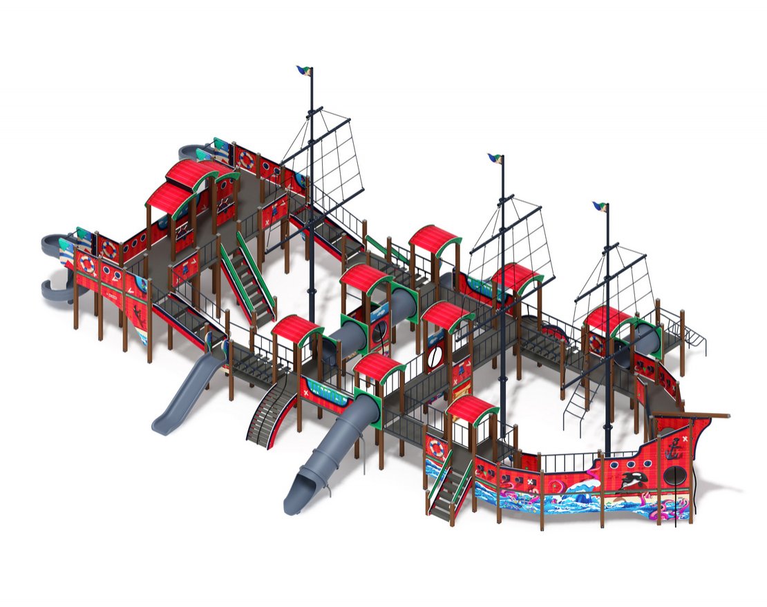Детская игровая площадка Гнев морей-1 - вид 3