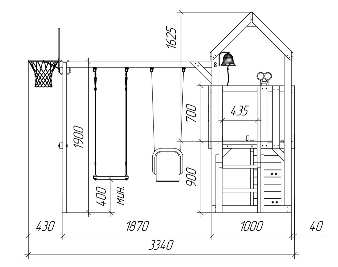 Детская игровая площадка Борге 11 - вид 4