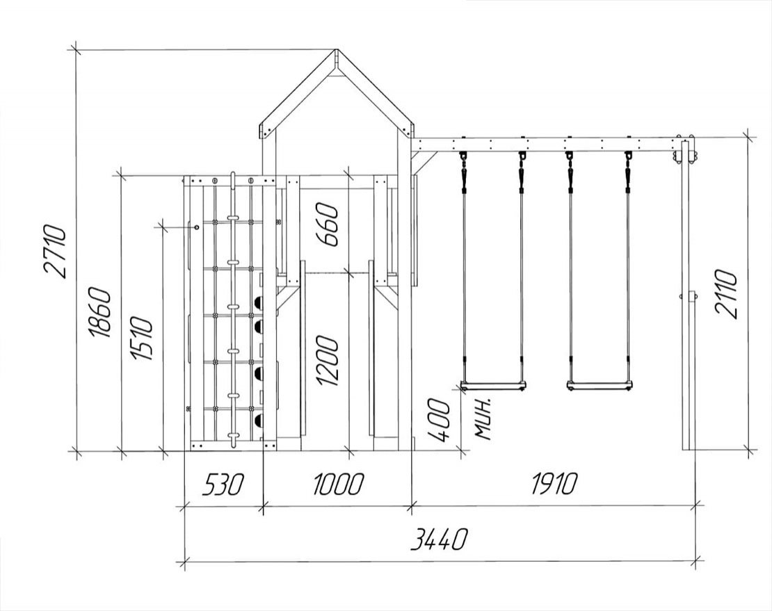 Детская игровая площадка Борге 8 - вид 3