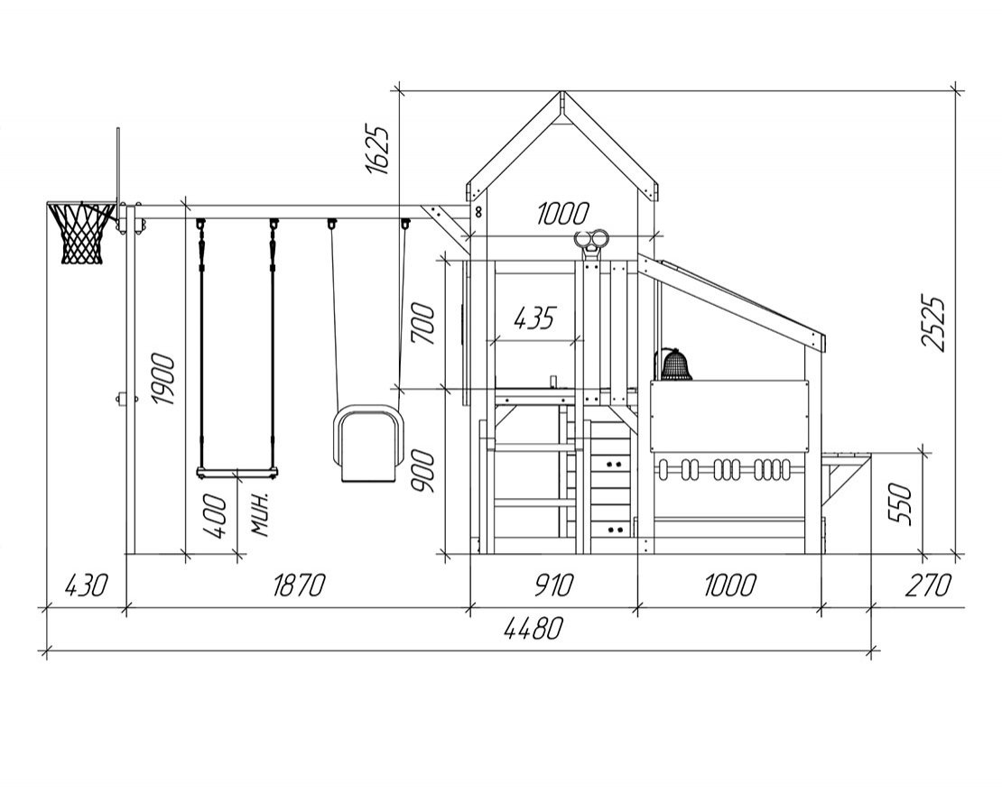 Детская игровая площадка Борге 10 - вид 3