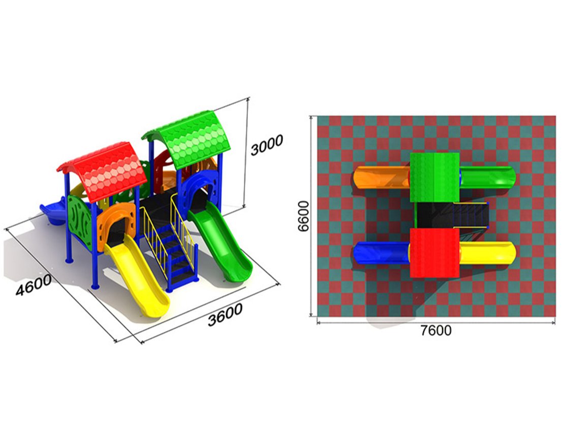 Детская игровая площадка Близнецы 1.1 - вид 4