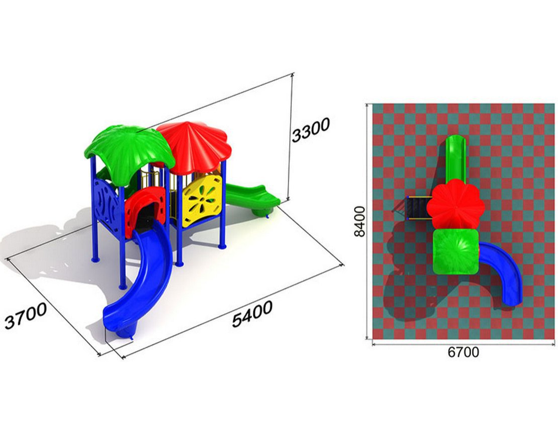 Детская игровая площадка Незабудка 1.3.1 - вид 3