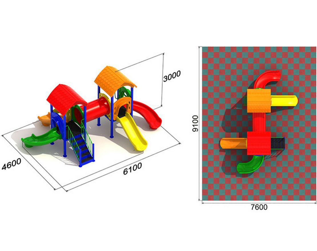 Детская игровая площадка Радуга 4.1 - вид 2