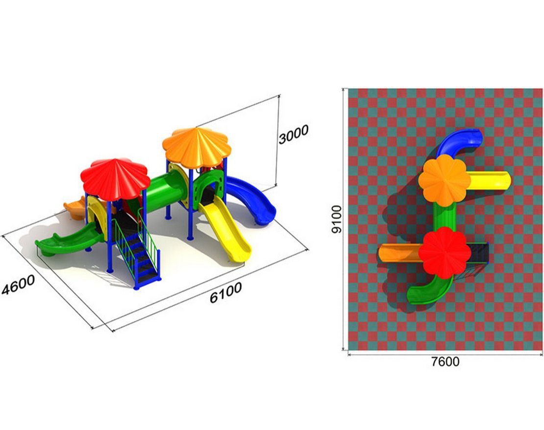 Детская игровая площадка Радуга 4.3 - вид 3