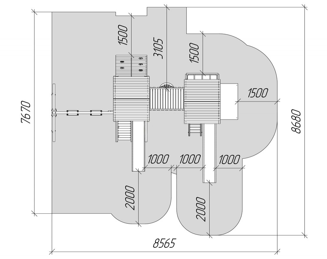Детская игровая площадка Фина 8 - вид 2