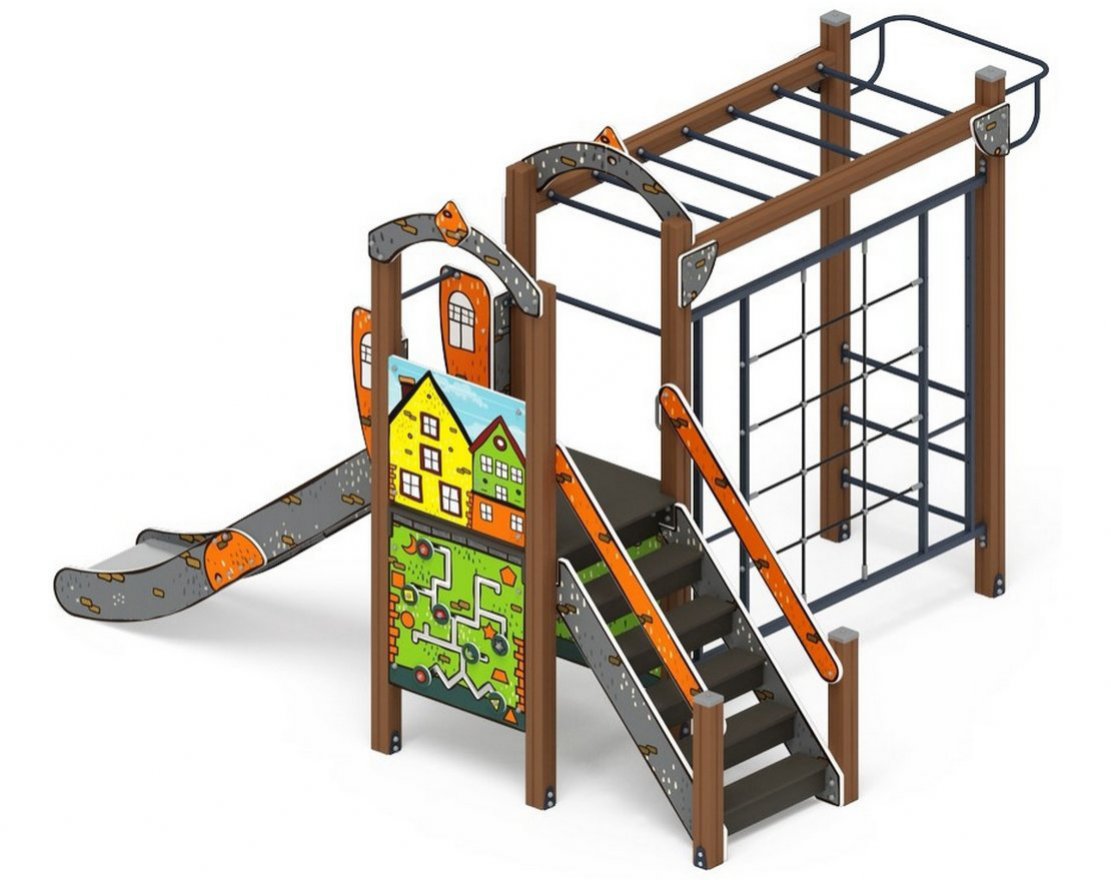 Детская игровая площадка Уютный дворик-8 - вид 2