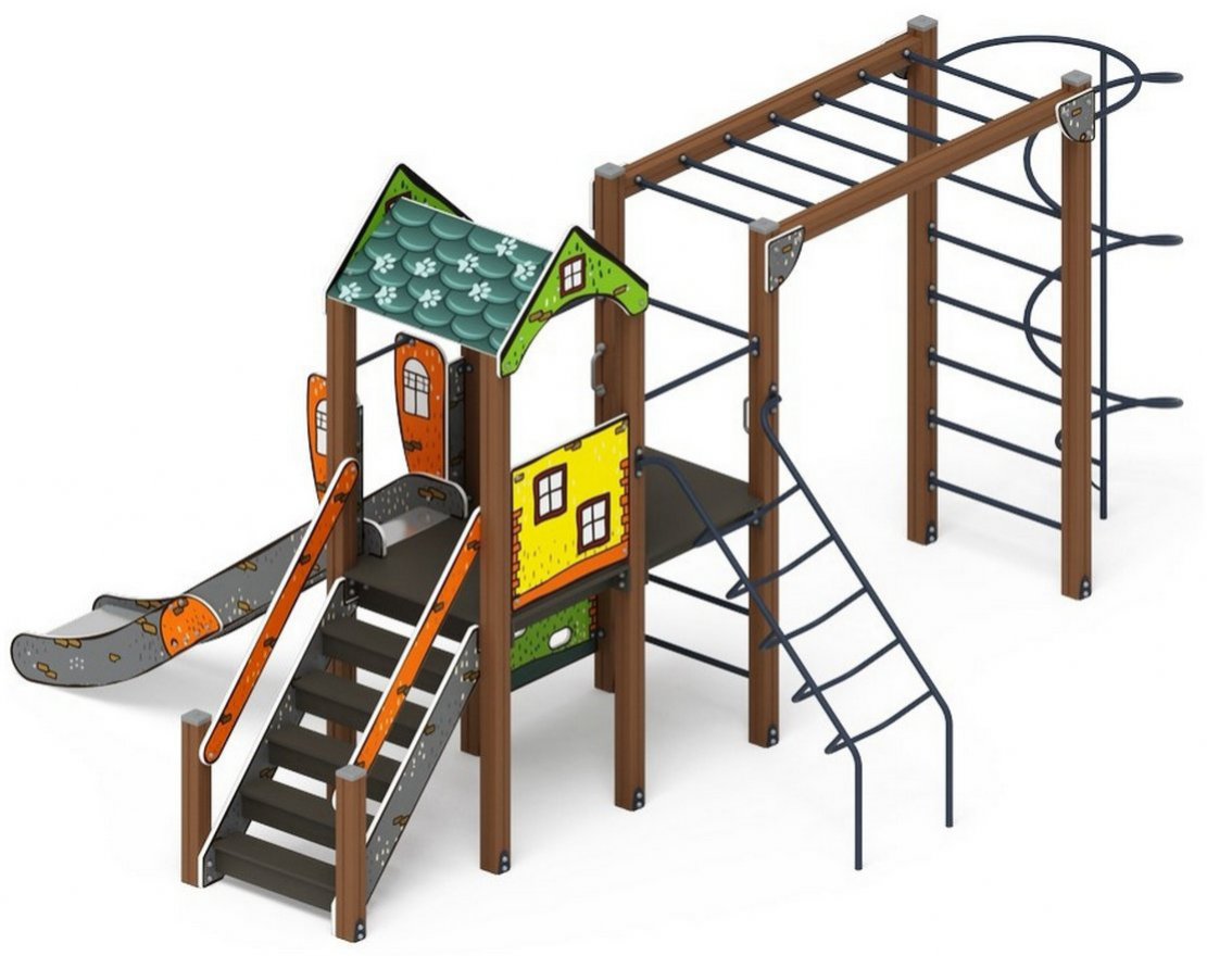 Детская игровая площадка Уютный дворик-9 - вид 3