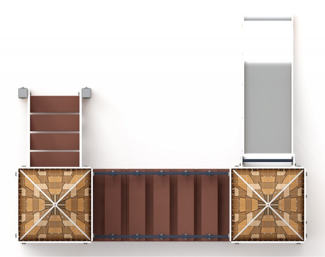 Детская игровая площадка Картонная фантазия-7 (с крышей) - вид 2