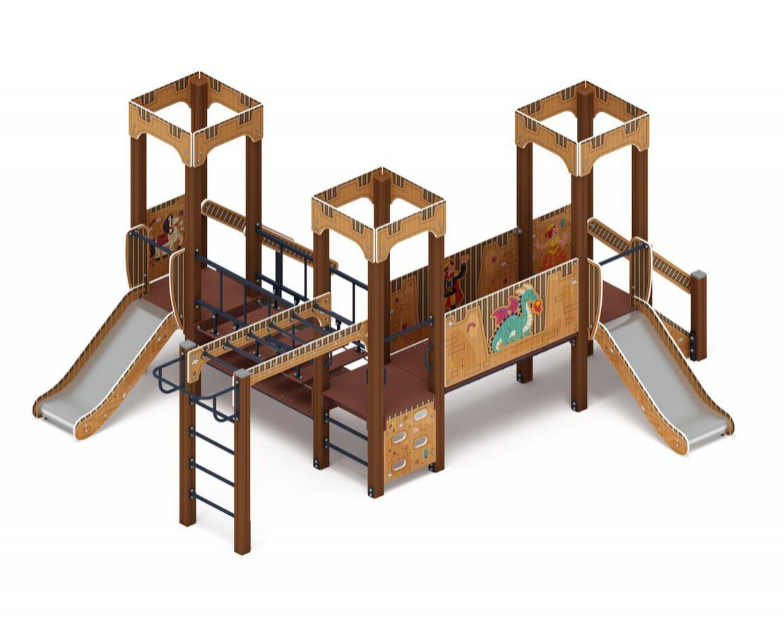 Детская игровая площадка Картонная фантазия-8 - вид 4