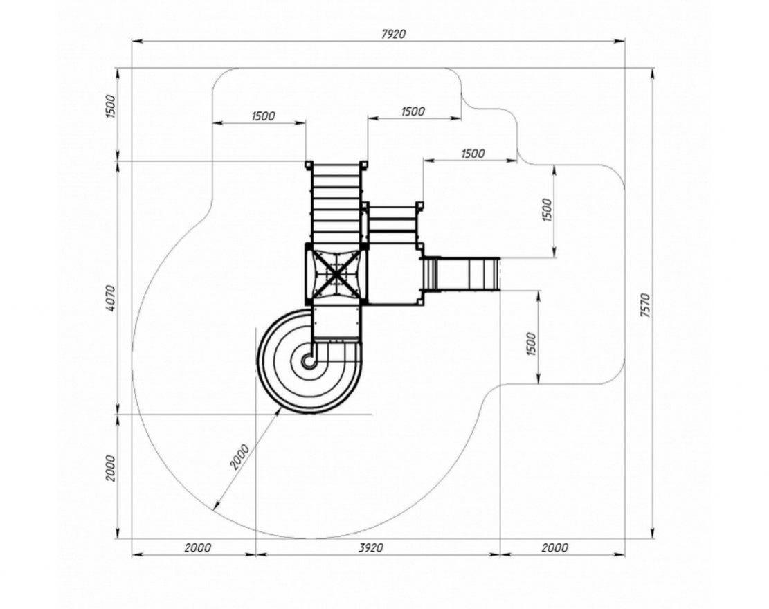 Детская игровая площадка Приключение на орбите-8 - вид 2
