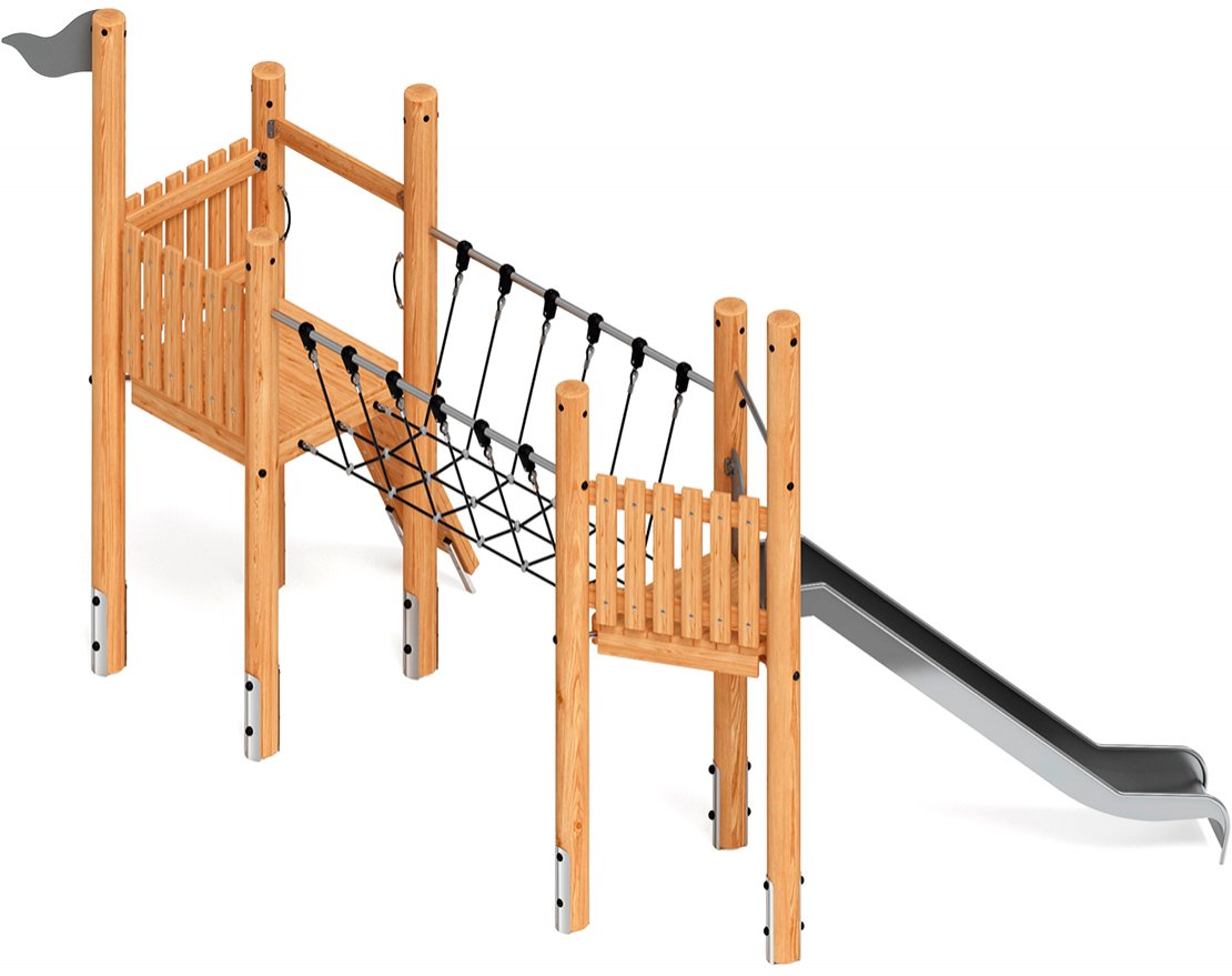 Детская игровая площадка Крепость непосед-8 (лиственница) - вид 3