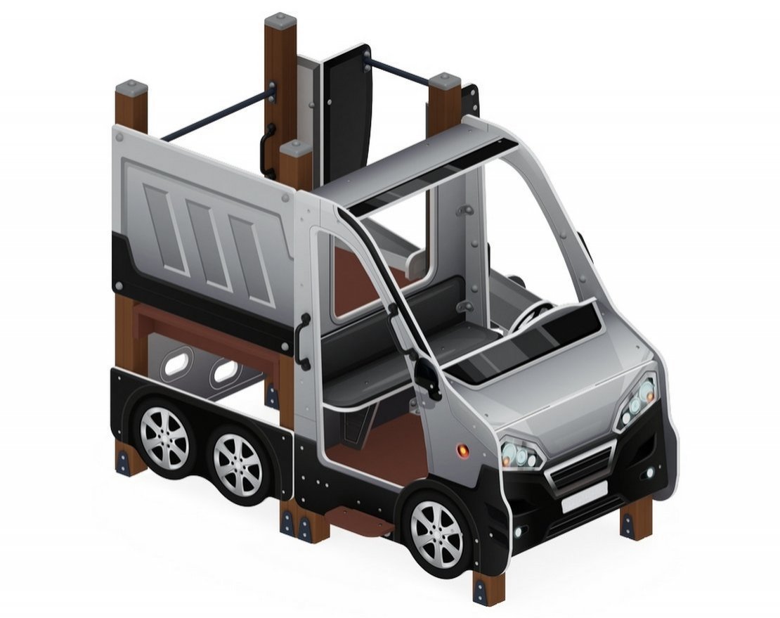 Детская игровая площадка Шофер-1 (серый) - вид 4