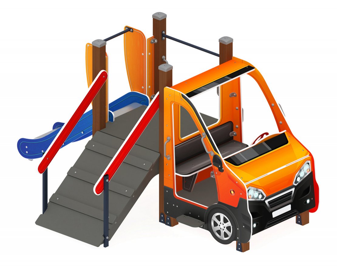 Детская игровая площадка Шофер-4 (оранжевый) - вид 2