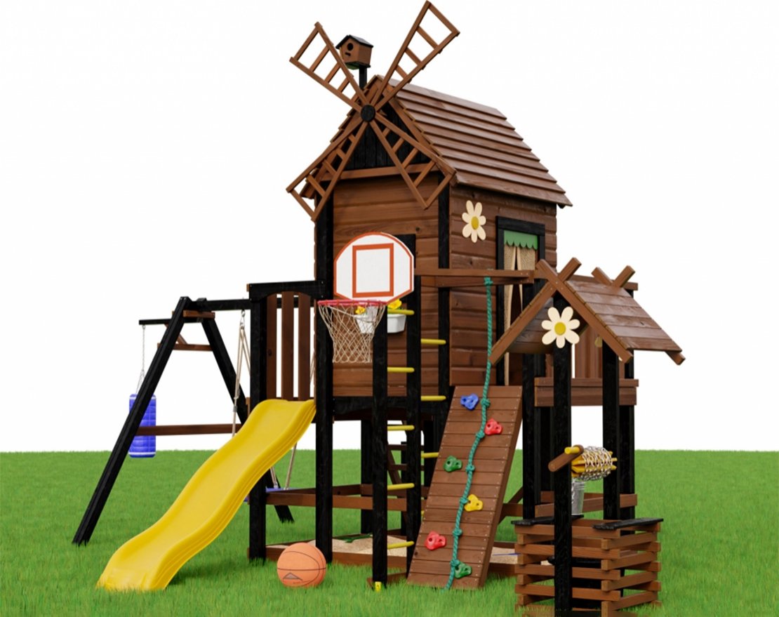 Детская игровая площадка Мулен 1 с колодцем - вид 3