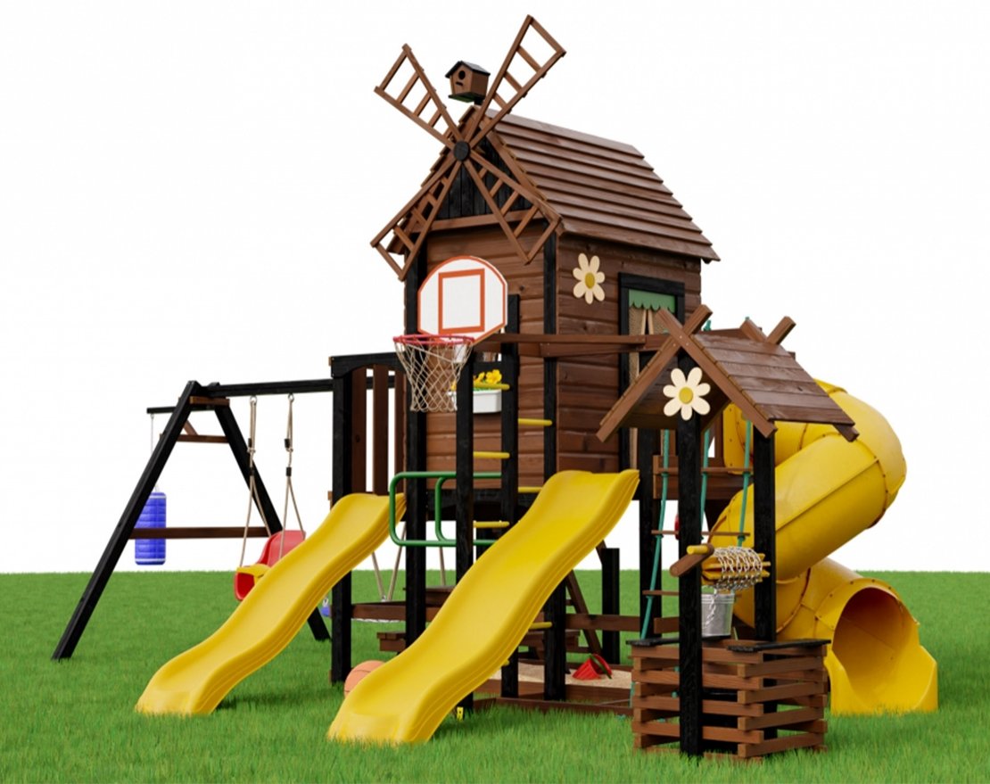 Детская игровая площадка Мулен 6 с колодцем - вид 5