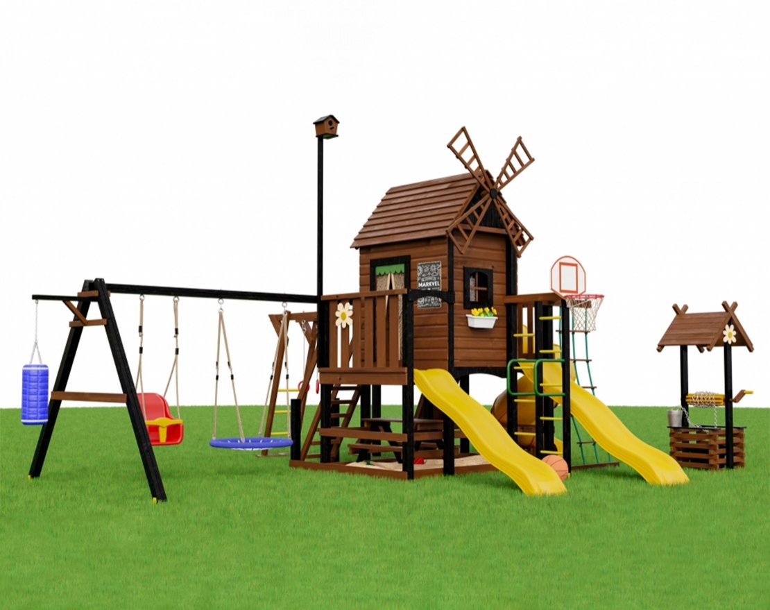 Детская игровая площадка Мулен 6 с колодцем - вид 4